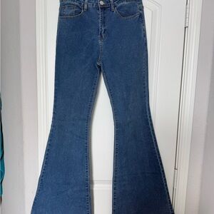 SHEIN Classic Denim Flare Jeans